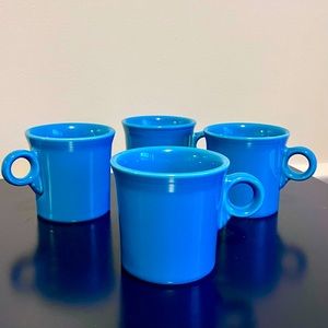 Set of 4 Fiesta Tom and Jerry Mugs, Peacock